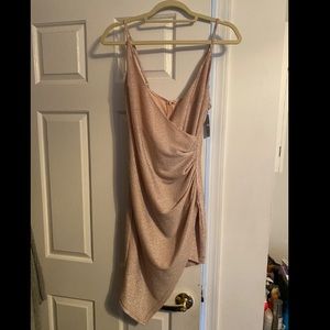 NWT Forever 21 Glitter Asymmetrical Dress